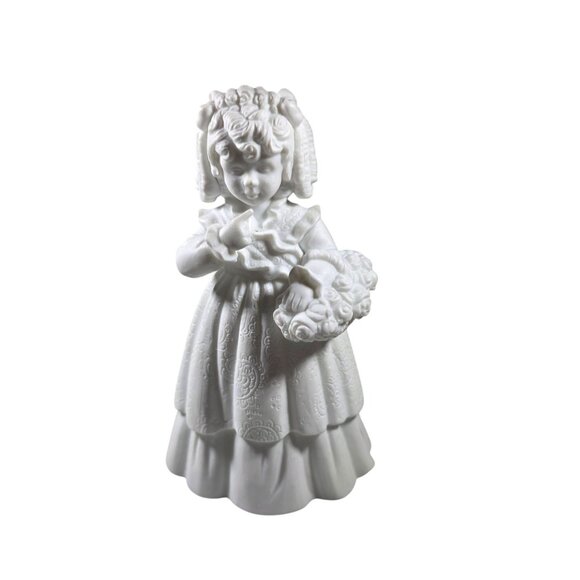Vtg department 56 "Flower Girl" Figurine Porcelain silhouette treasures wedding - Picture 6 of 8